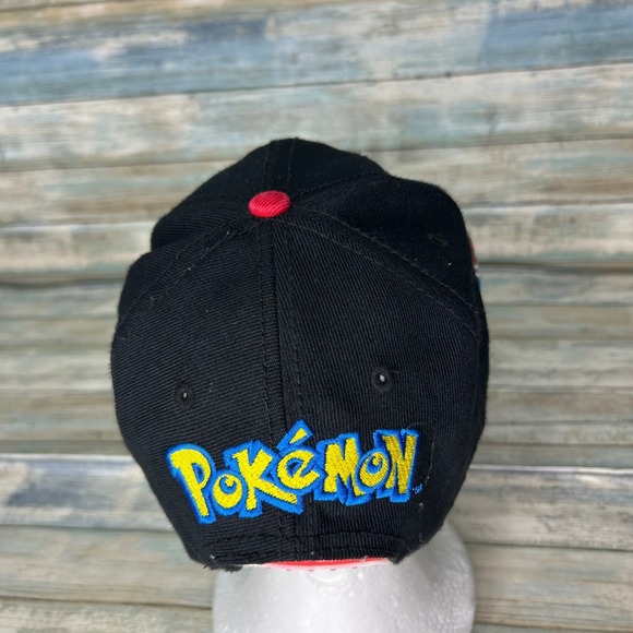Pokemon Hat Pokeball Black Snapback Ball Cap Flat Bill Pikachu Charizard 2015 - Picture 3 of 7